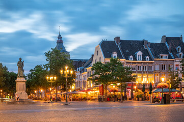 Cityscape of Maastricht with its Bars and Restaurants, Netherlands