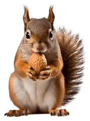 Fotobehang squirrel with nut © Rax Qiu