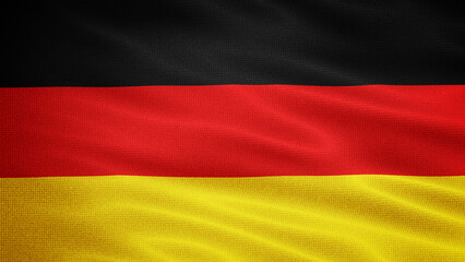 Waving Fabric Texture Of Germany National Flag Graphic Background