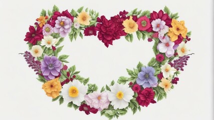 Fototapeta premium wreath of flowers, bouquet 