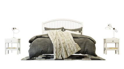 Interior furniture set 3D render. Living room house floor template background mockup design , isolated on transparent background