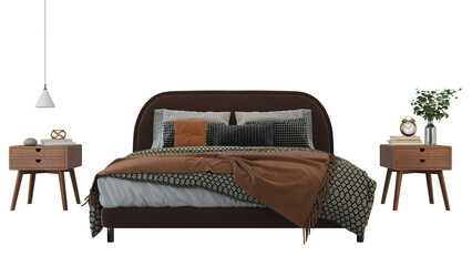 Interior furniture set 3D render. Living room house floor template background mockup design , isolated on transparent background