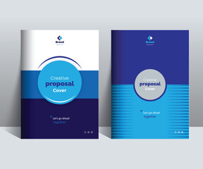 Corporate Business Proposal Cover Design Template Adept for multipurpose Projects