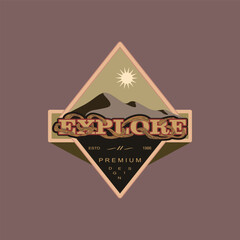 Illustration vector graphic of lettering, explore, perfect for t-shirts design, clothing, hoodies, etc.