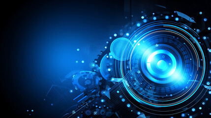 Fototapeta premium abstract technology background, big data, circuit diagram, data flow, connectivity and networking, global network, computer science wallpaper