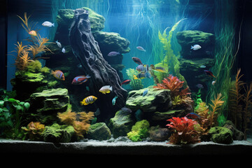 Tropical fish aquarium