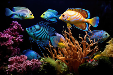 Tropical fish aquarium