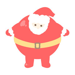 サンタさんのまん丸オーナメント⭐︎PNG