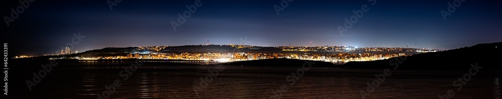 Wall mural coast road, bugibba and qawra panorama, malta