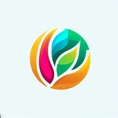 Nature Green Logo.people watch all over the world.