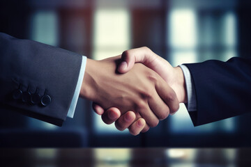 Handshake. Successful Meeting. Hiring And Employment Concept. Ai Generated
