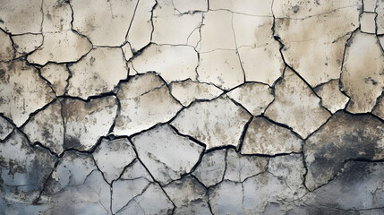 Obraz premium Cracked and aged concrete texture with a weathered look