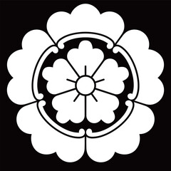 家紋です。唐五つ瓜に唐花といいます。