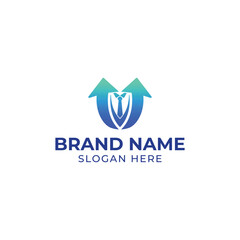 UPSCALE AROW BUSINNES SUIT LOGO VECTOR