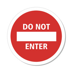 ISO Prohibition Sign: Do Not Enter Symbol