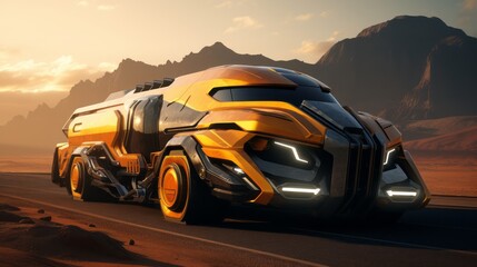 Futuristic Buggy Unleashes Desert Challenges