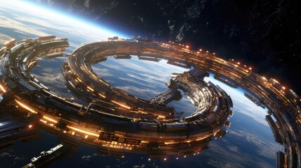 Spectacular Space Ship Image. Explore the Futuristic Beauty and Precision Engineering of a Cosmic Vessel