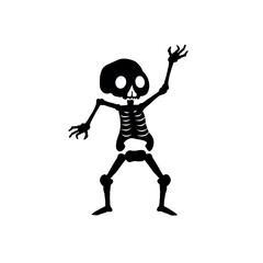 funny skeleton, skeleton silhouette