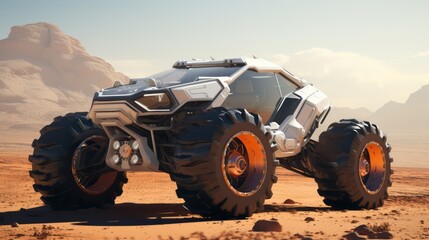 Futuristic Off-Roading Triumphs Over Sandy Challenges