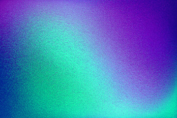 Dark grainy texture background glowing teal blue purple green black color gradient noise texture technology web banner design, copy space