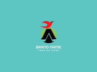 bird letter logo design