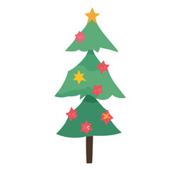Christmas Tree Vector: A Festive and Versatile Vector Illustration of a Beautifully Decorated Christmas Tree, Ideal for Holiday Designs, Cards, Crafts