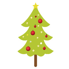 Christmas Tree Vector: A Festive and Versatile Vector Illustration of a Beautifully Decorated Christmas Tree, Ideal for Holiday Designs, Cards, Crafts
