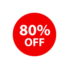 80% off discount banner