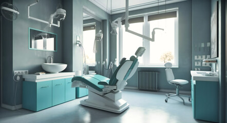 Dental Room Interior Animation: Dentistry Workspace