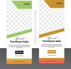 Modern Furniture Rollup Banner Design