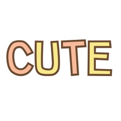 CUTE word For online photo editing decoration