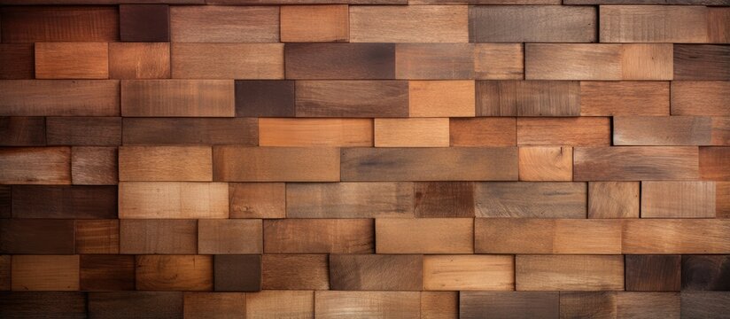 Background with textured wood tiles