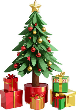 Christmas Tree Elements Festive Clipart and Designs for Holiday Crafts, Decorations, and More  Instant Digital Download