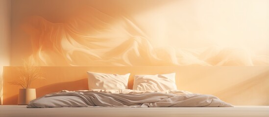Blurry abstract bedroom interior background