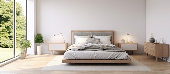 Bedroom featuring a pleasant ambiance and essential furniture