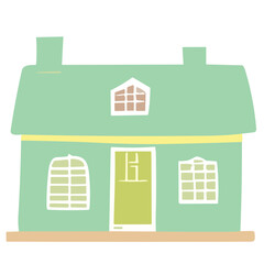 House Icon Set for Web and Business Design with Flat Computer and Mobile Technology Elements