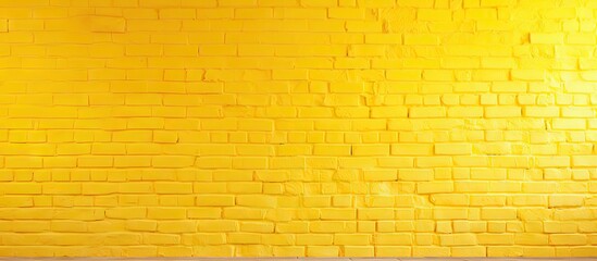 Background of yellow brick wall