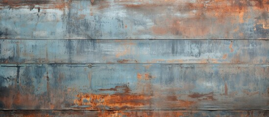 Aged metallic exterior