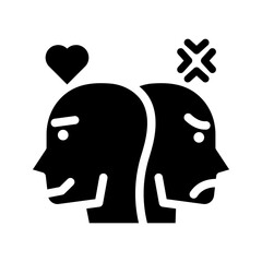 bipolar line icon illustration vector graphic