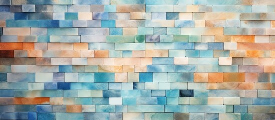 Abstract home decor with multicolor digital wall tiles design for interior using ceramic wall tile texture