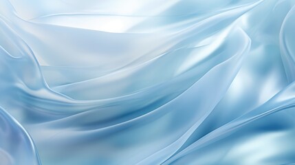 Obraz premium blue silk fabric textile satin abstract background, ai