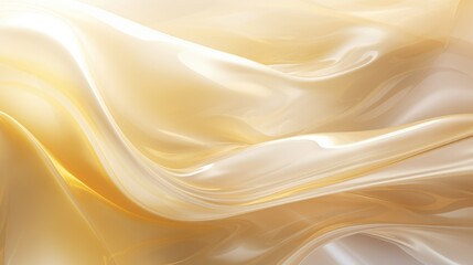 Obraz premium yellow silk fabric textile satin abstract background, ai