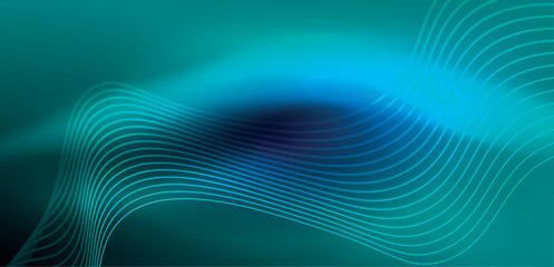 Abstract background neon wave. Hi-tech design for wallpaper, banner, background, landing page, wall art, invitation, prints, posters