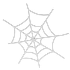 Spider web, Halloween graphic element, 3D rendering illustration.