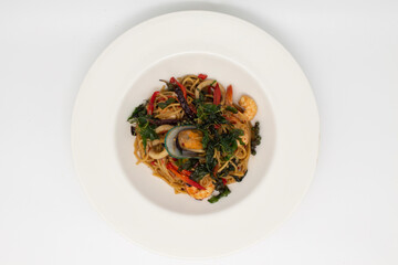 Spaghetti seafood