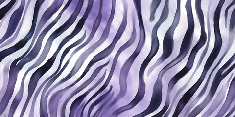 Watercolor vibrant zebra skin print.