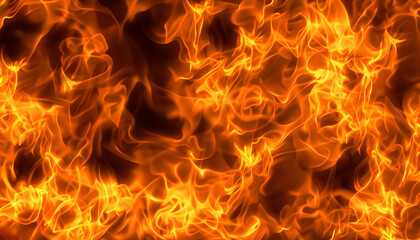 Flame motion on abstract background. Red fire texture, orange burn light.