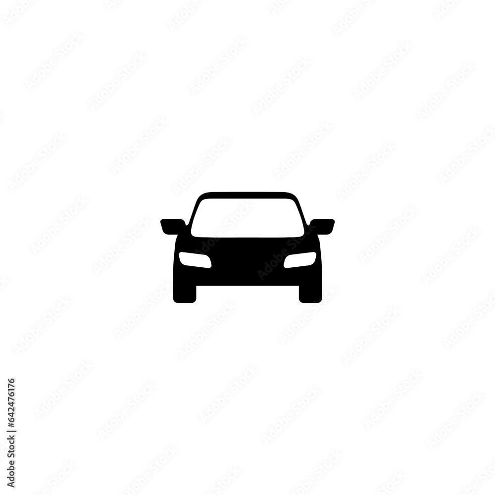 Poster car simple icon. isolated simple view front logo illustration