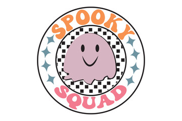 Retro Halloween SVG Design,Retro SVG cut file 