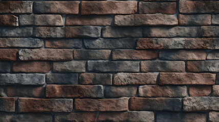 Rough and rugged brick surface with a gritty texture